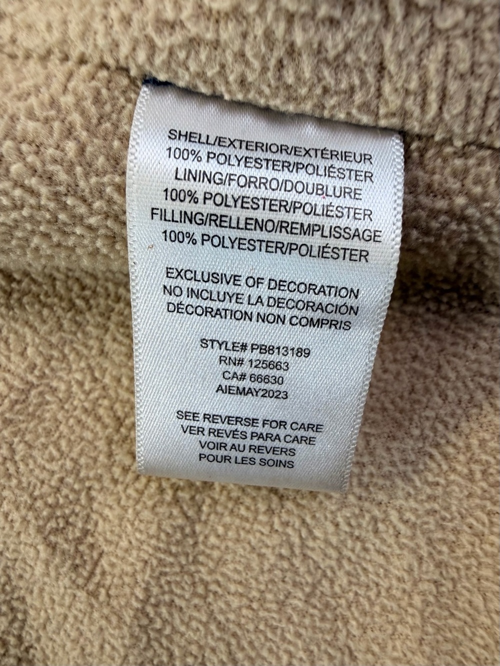 Perry Ellis Boys Navy Quilted Hooded Toggle Coat Size 6 - Picture 10 of 10